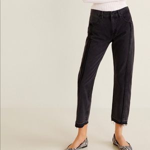 Straight-fit dark wash jeans final sale‼️